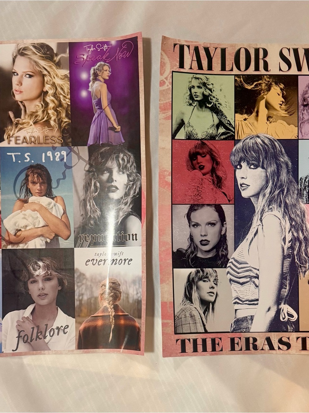Taylor Swift Pink and Purple Era Collage Poster